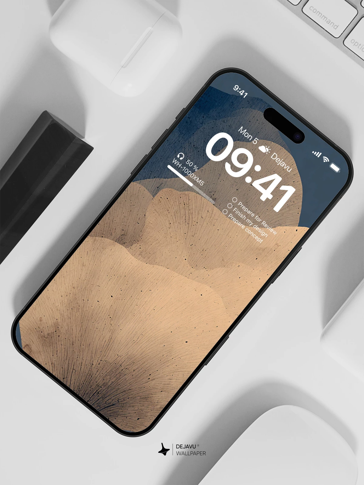 Minimalist Leaf Wallpaper 4K for iPhone Lock Screen