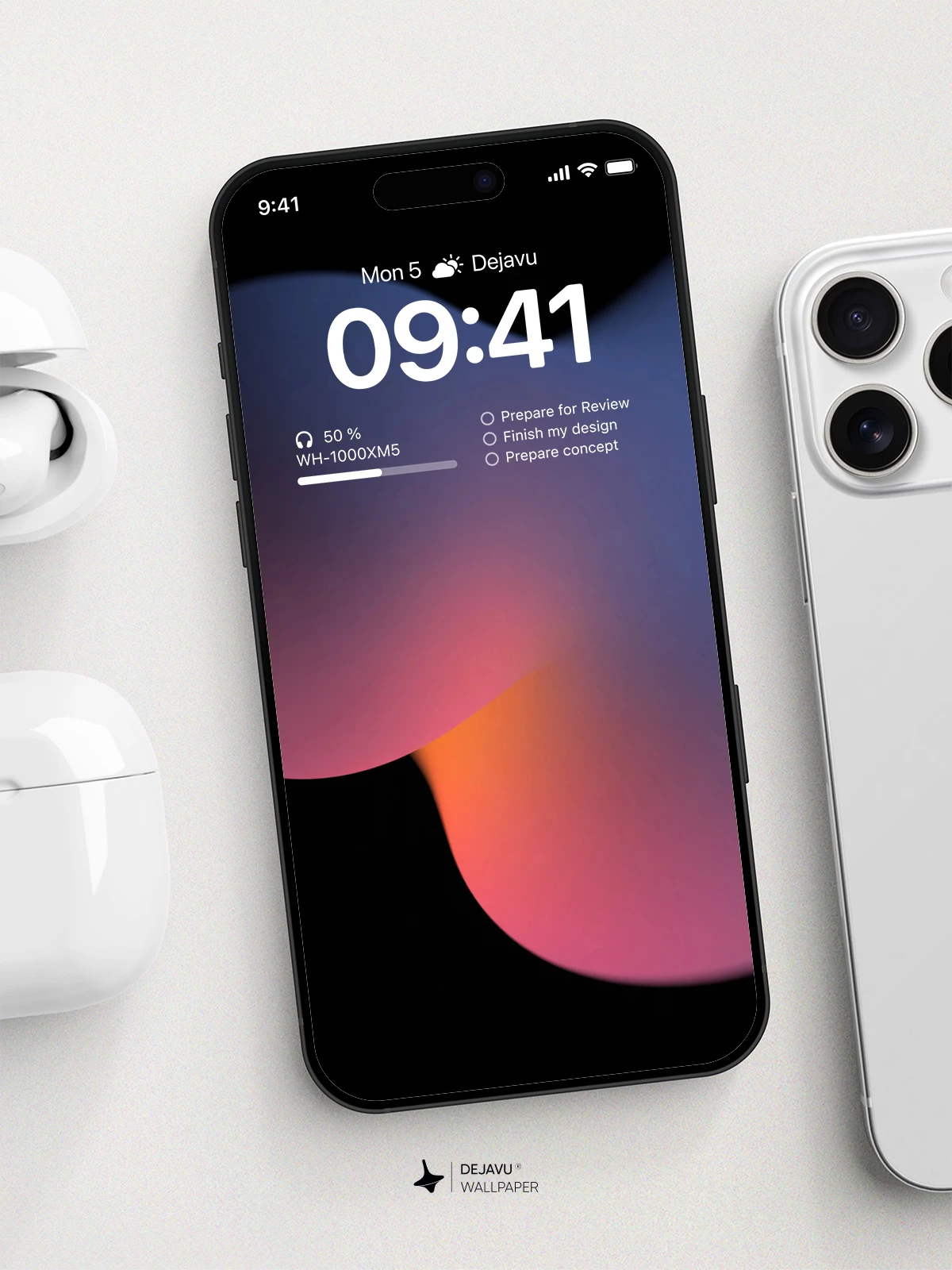 Abstract Gradient Wallpaper 4K for iPhone Lock Screen