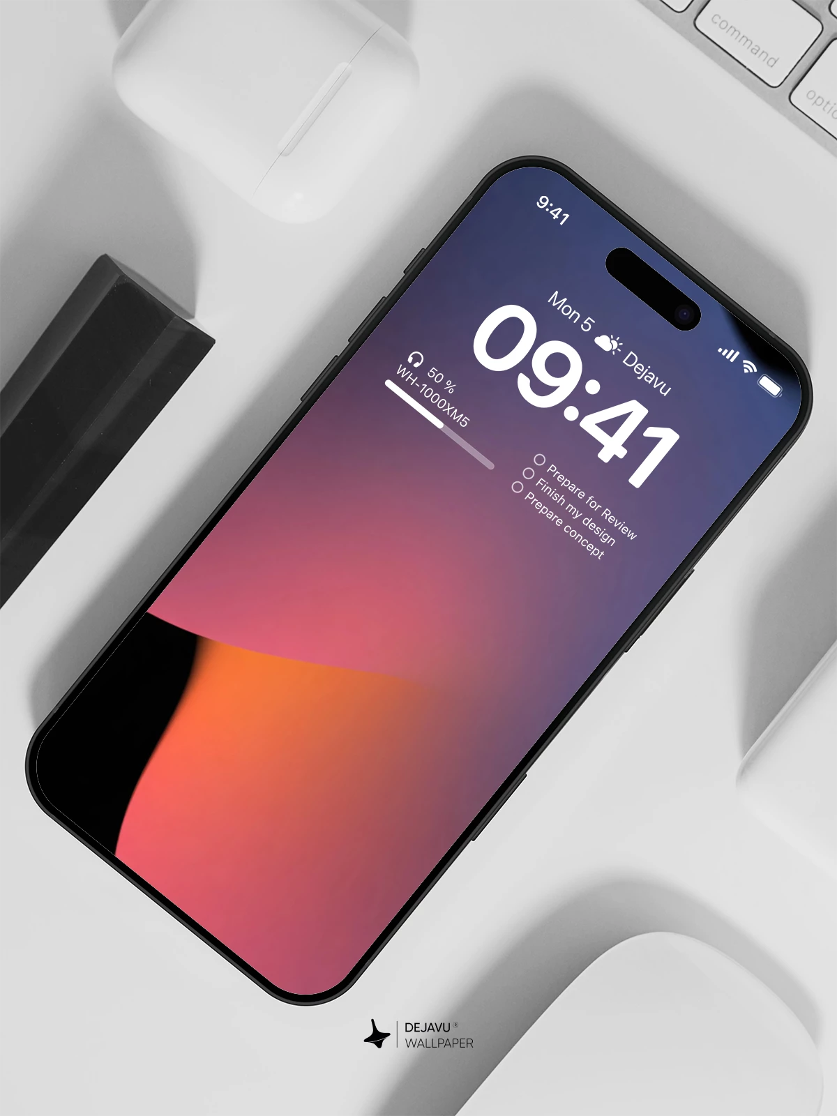 Abstract Gradient Wallpaper 4K for iPhone Lock Screen