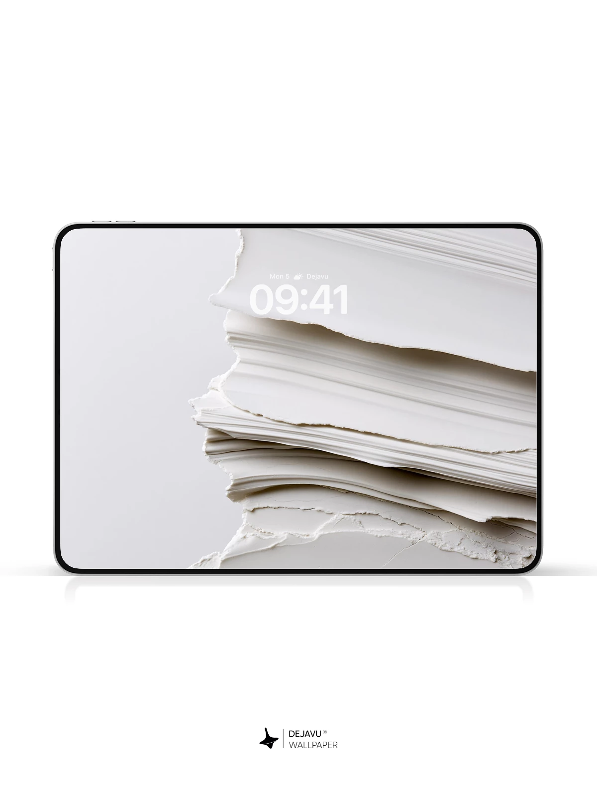 White Paper Stack Wallpaper 4K for iPhone Lock Screen
