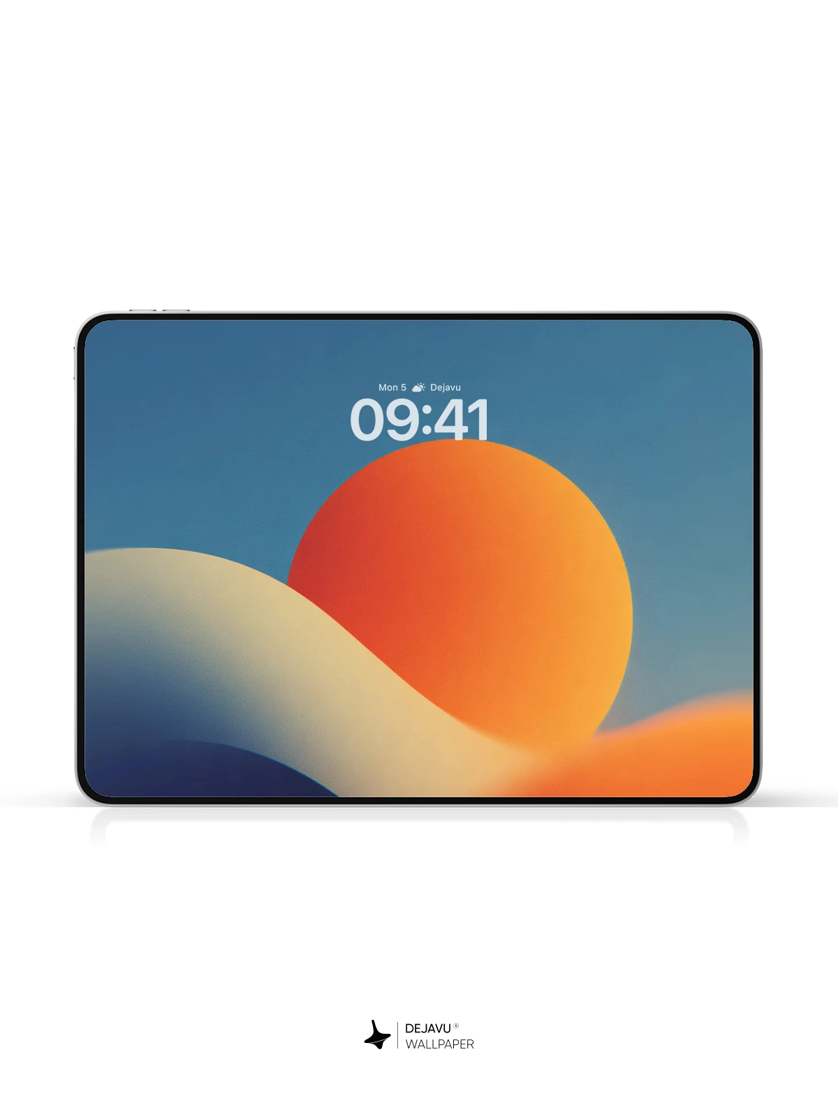 Gradient Orange Blue Wallpaper 4K for iPhone Lock Screen