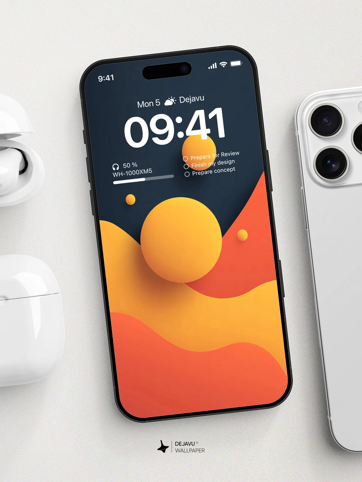 Orange Abstract Wallpaper 4K for Mobile Background