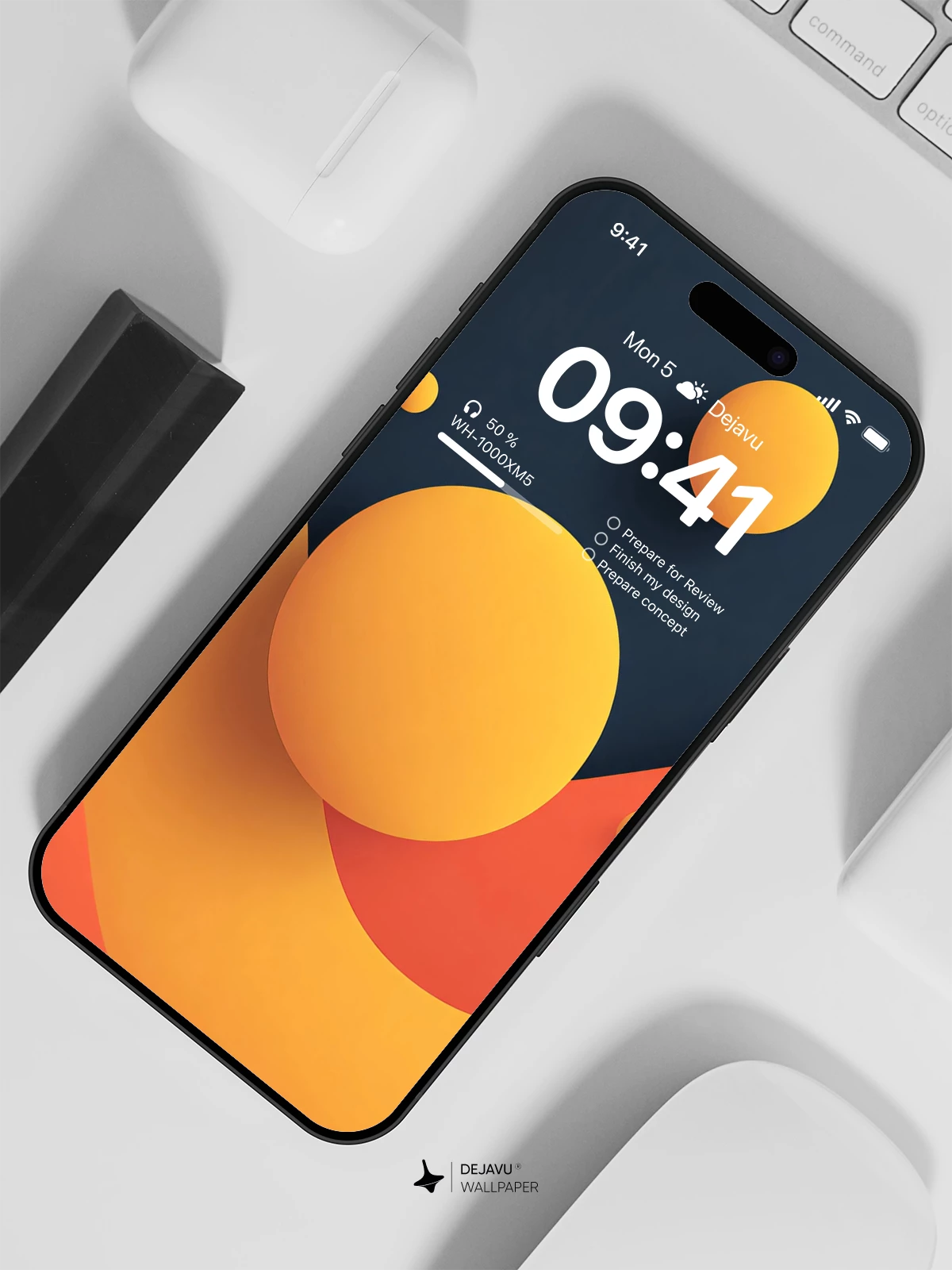 Orange Abstract Wallpaper 4K for Mobile Background