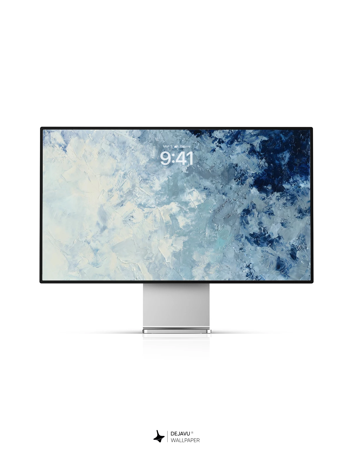 Abstract Blue and White Wallpaper 4K for Mobile Background