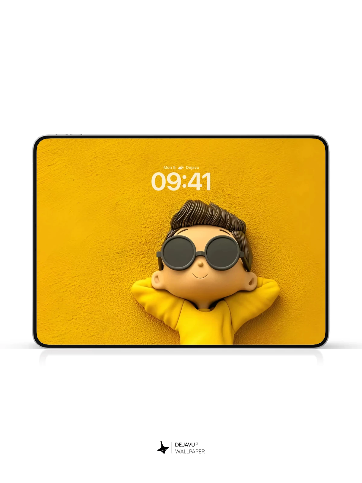 Yellow 3D Boy with Sunglasses Wallpaper 4K for iPhone Lock Screen