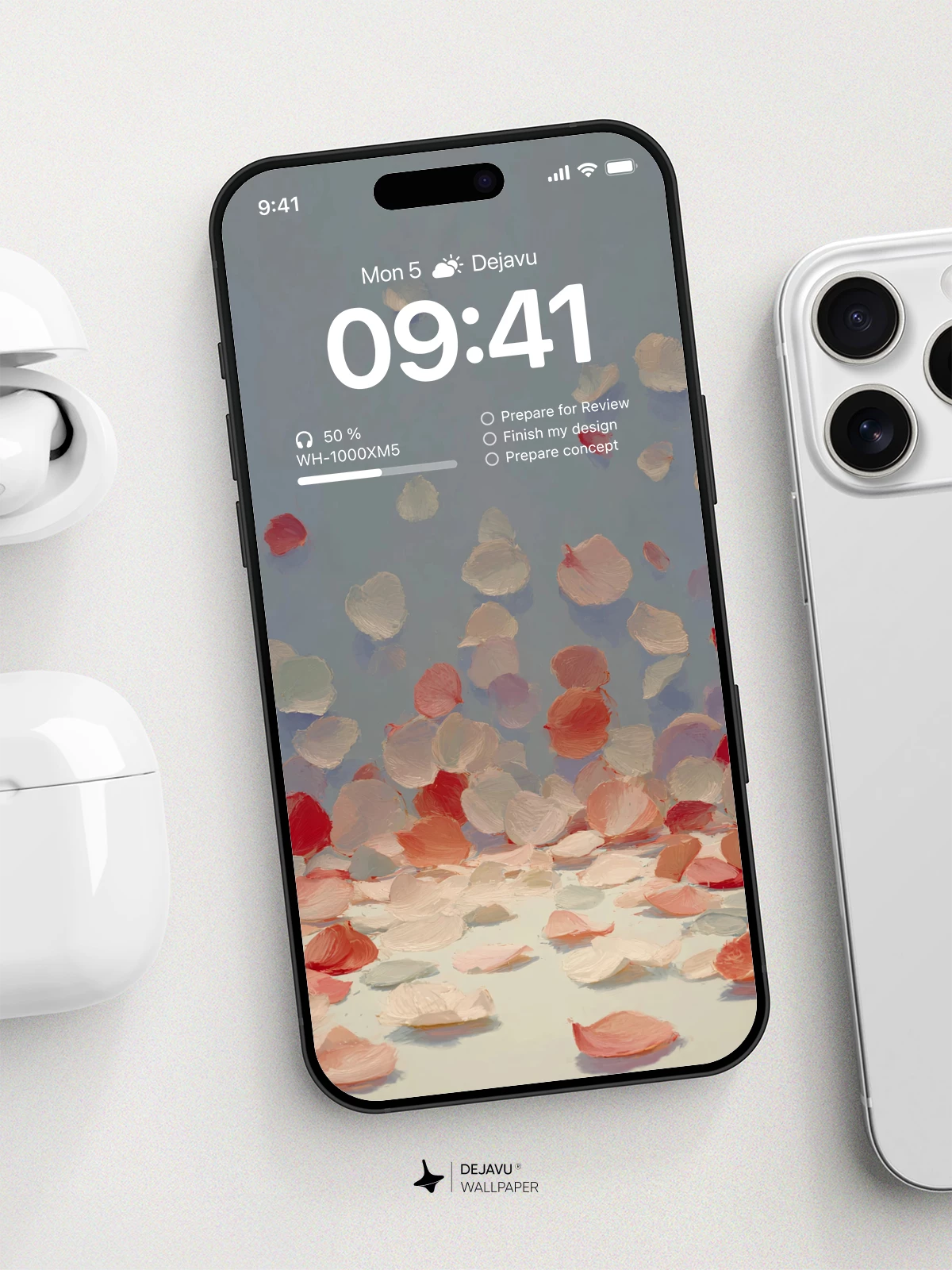 Falling Petals Wallpaper 4K for iPhone Lock Screen