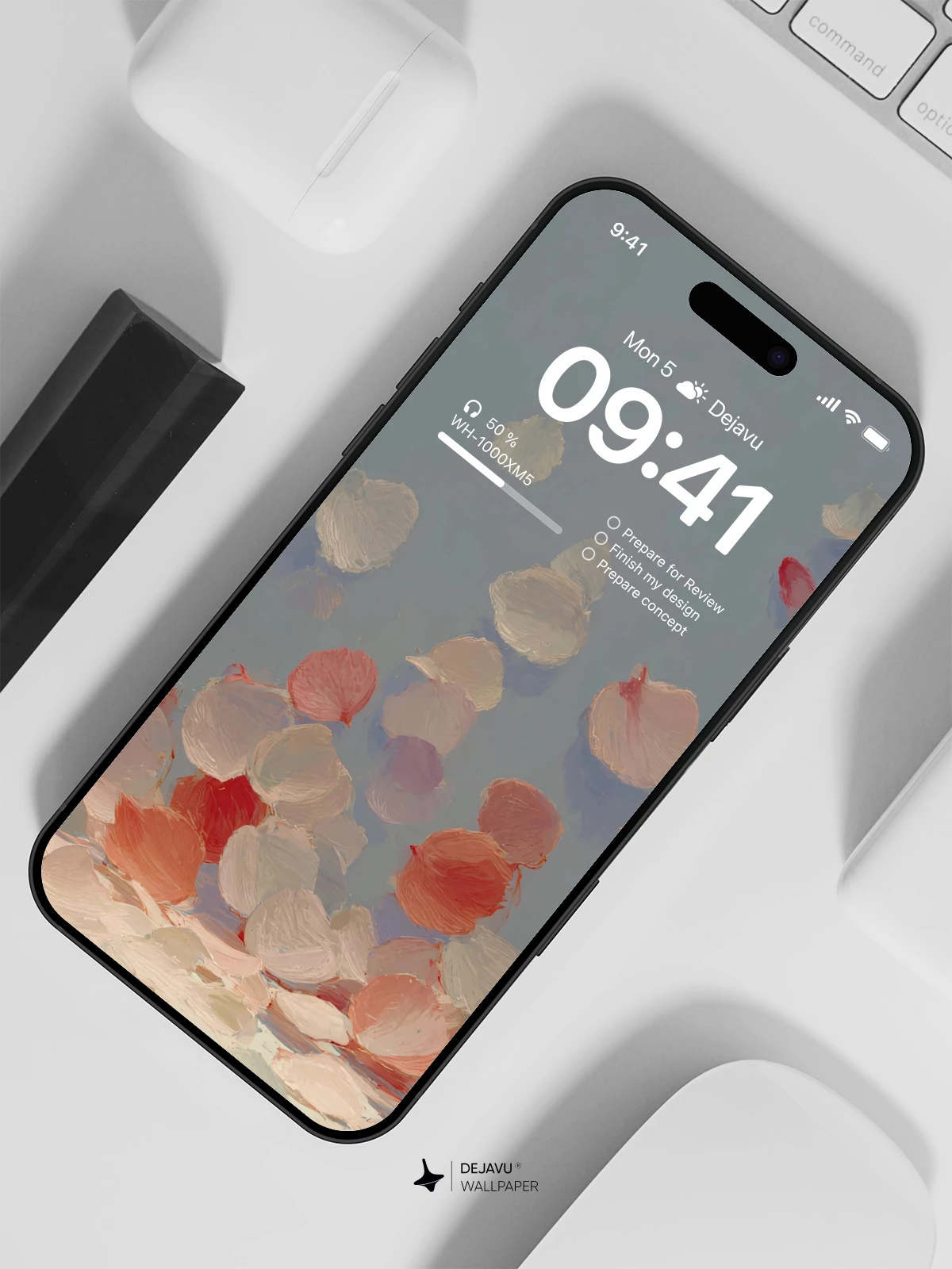 Falling Petals Wallpaper 4K for iPhone Lock Screen