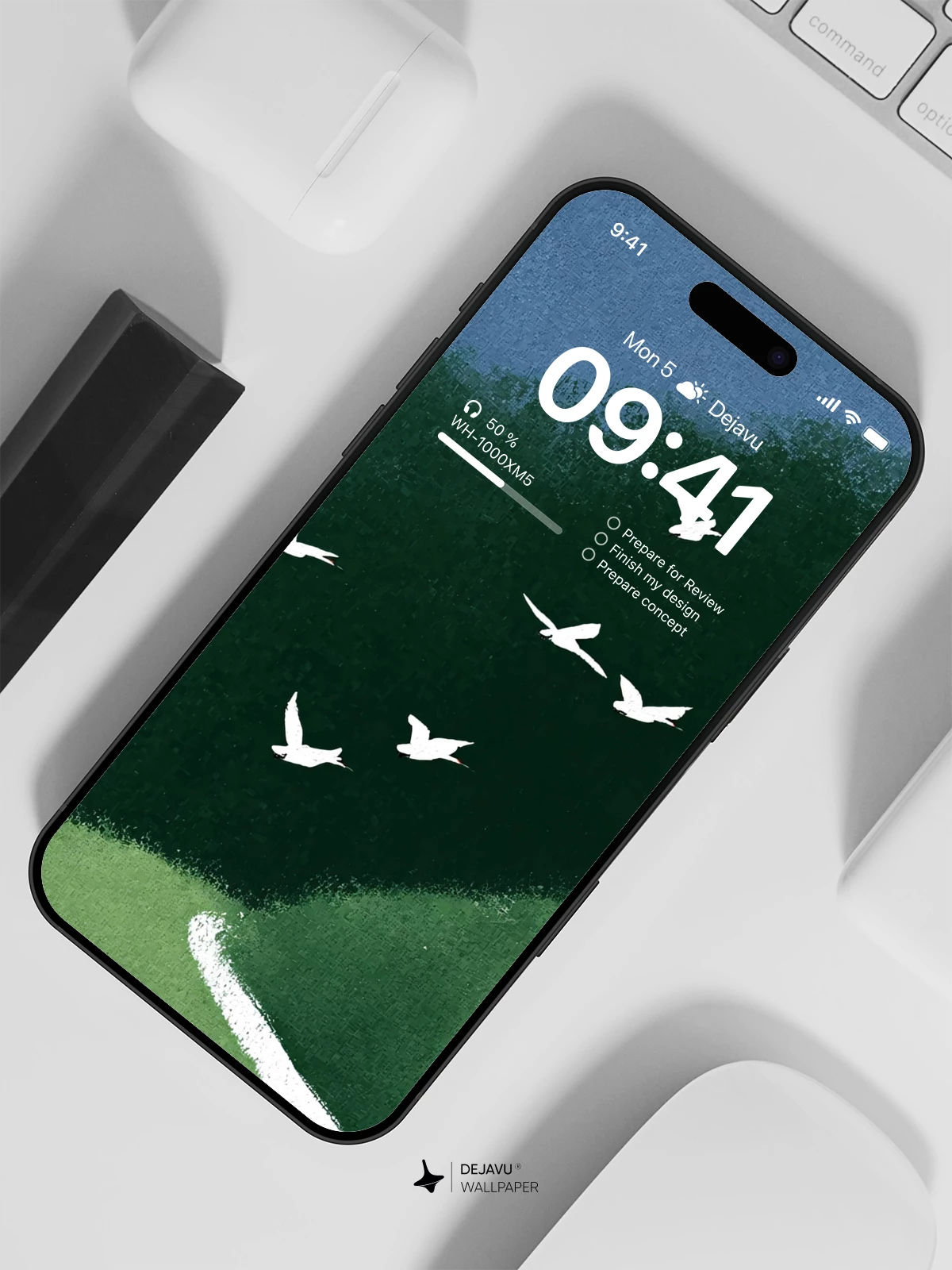 Minimalist Landscape Wallpaper 4K for iPhone Lock Screen