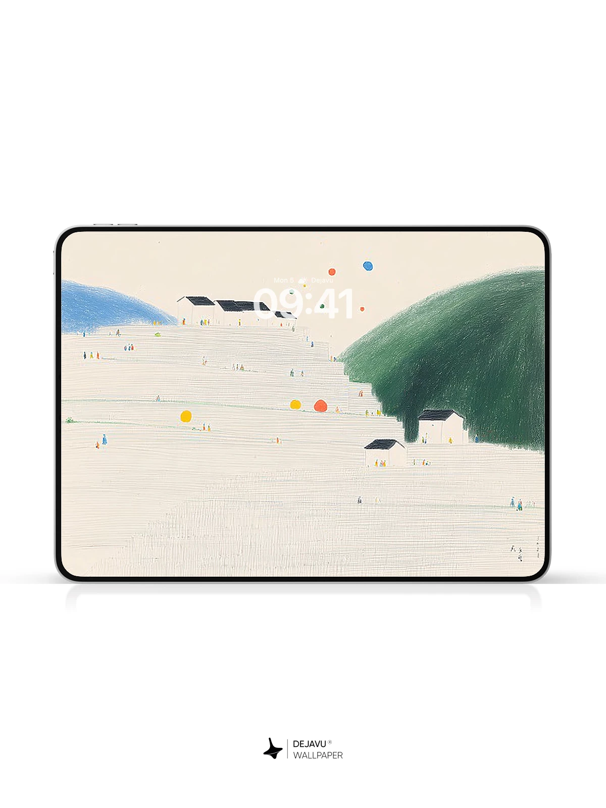 Minimalist Landscape Art Wallpaper 4K for iPhone Lock Screen