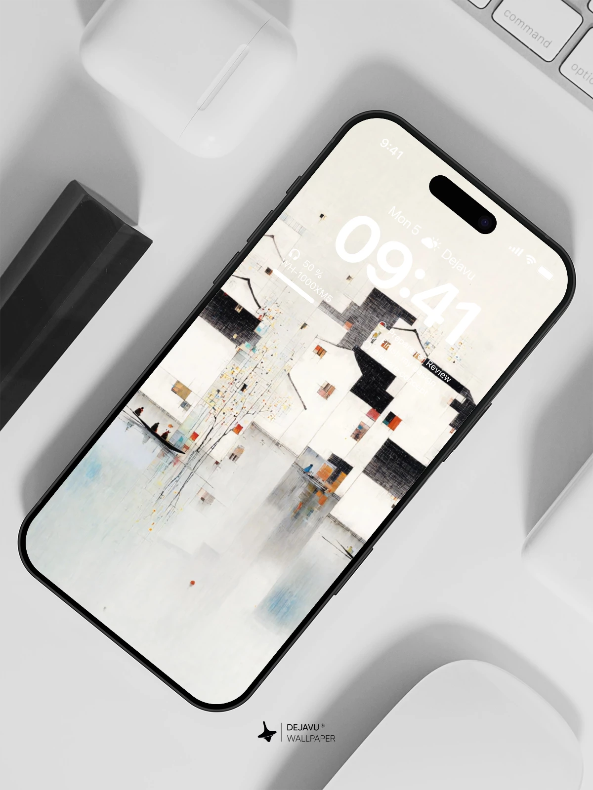 水墨江南水乡壁纸4K for iPhone Lock Screen