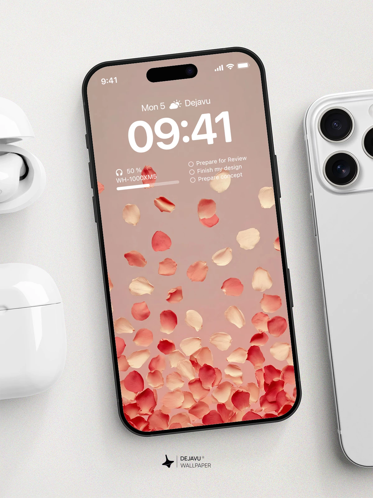 Falling Petals Wallpaper 4K for iPhone Lock Screen