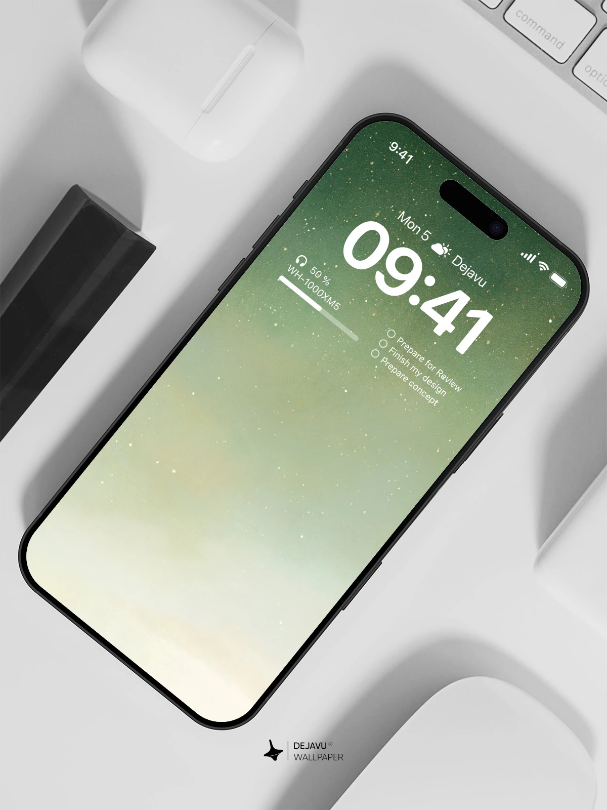 Starry Night Sky Gradient Wallpaper 4K for iPhone Lock Screen