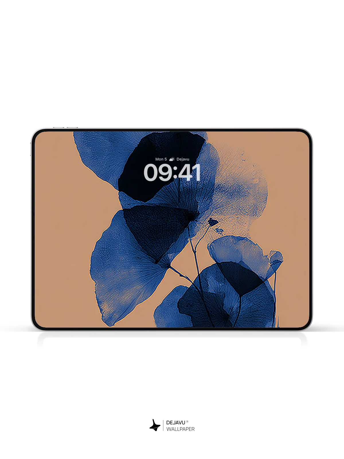 Blue Ginkgo Leaves Wallpaper 4K for iPhone Lock Screen