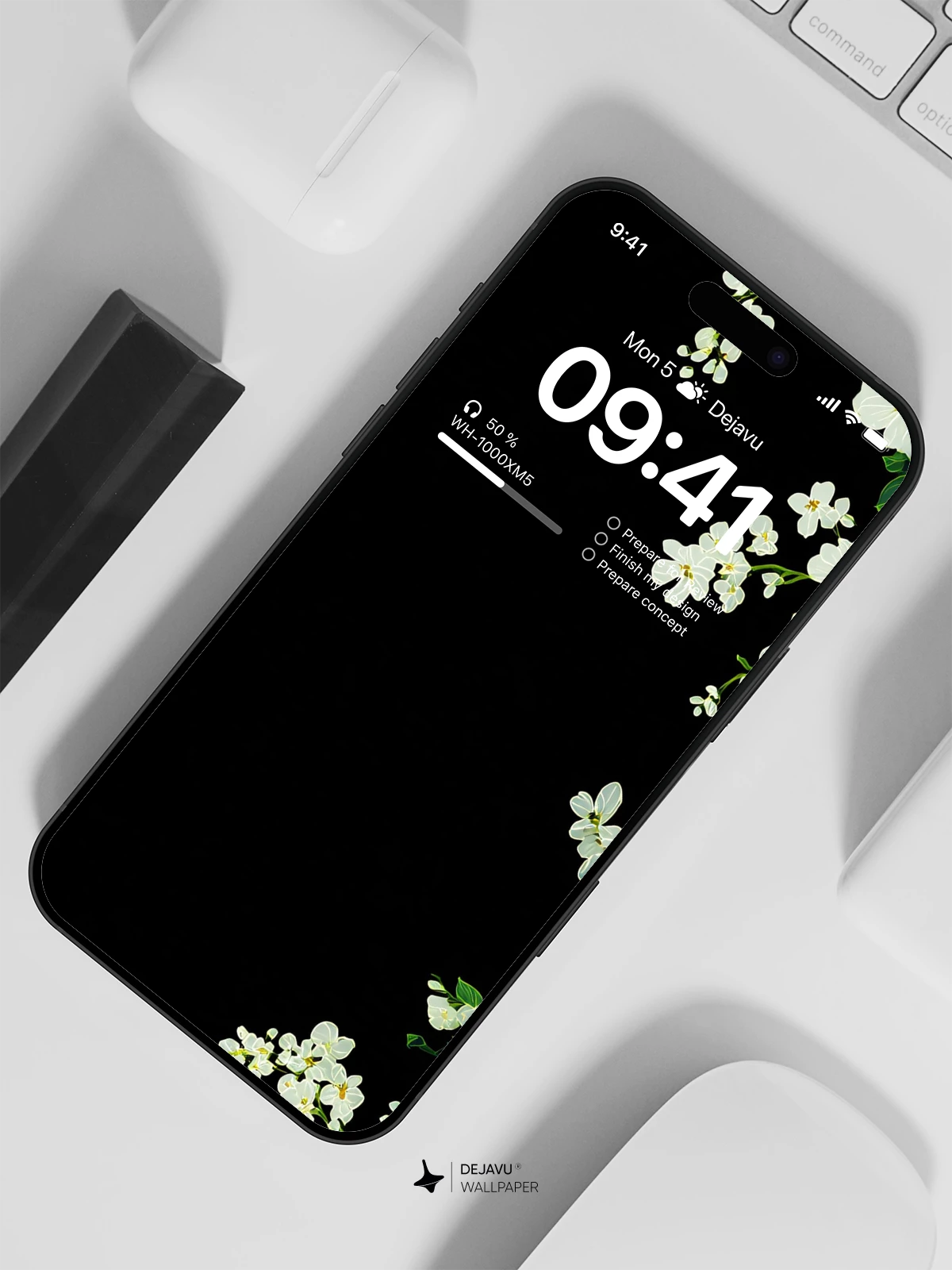 White Flowers Wallpaper 4K for Mobile Background
