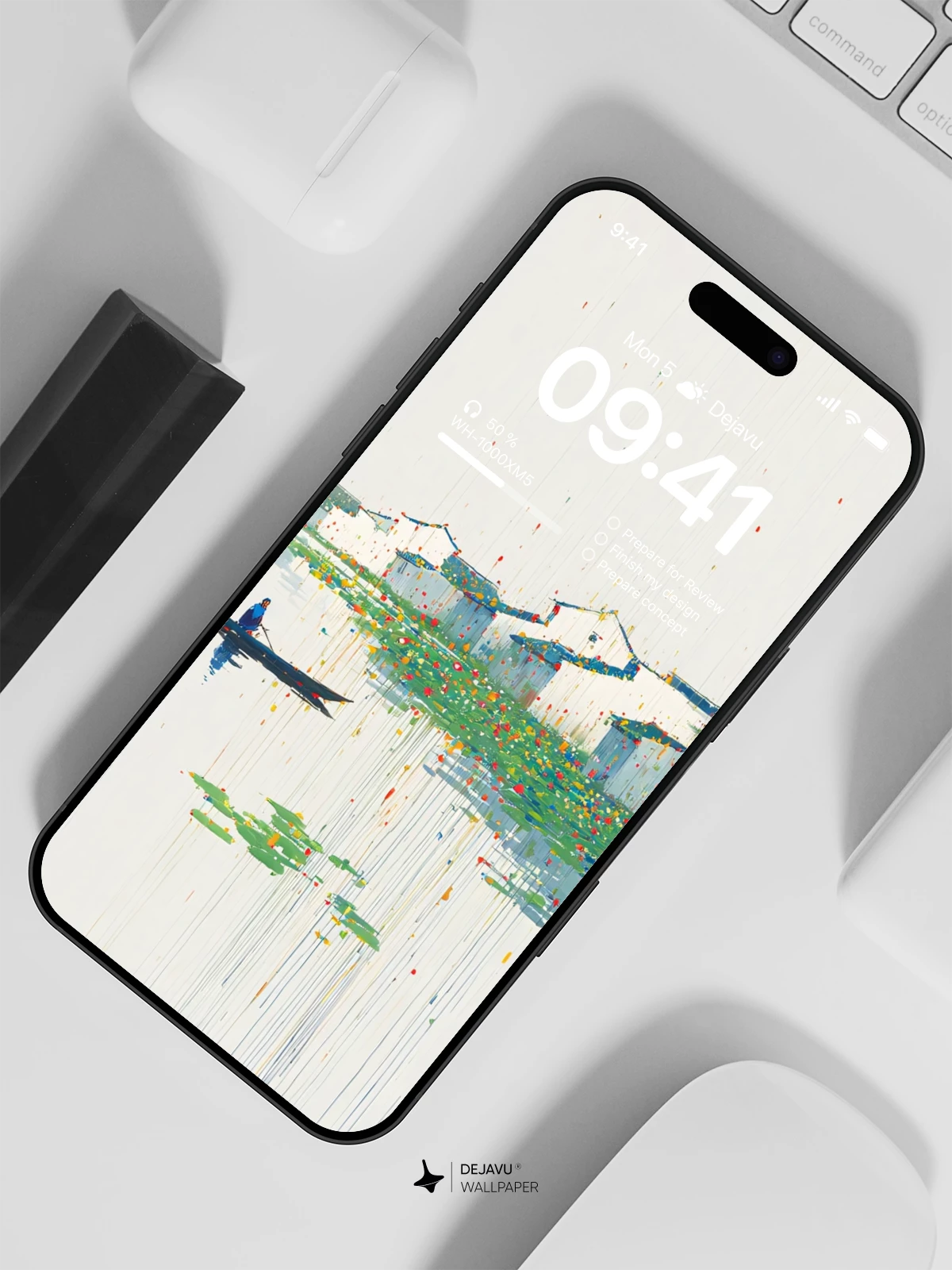 水乡白墙黑瓦壁纸4K for iPhone Lock Screen