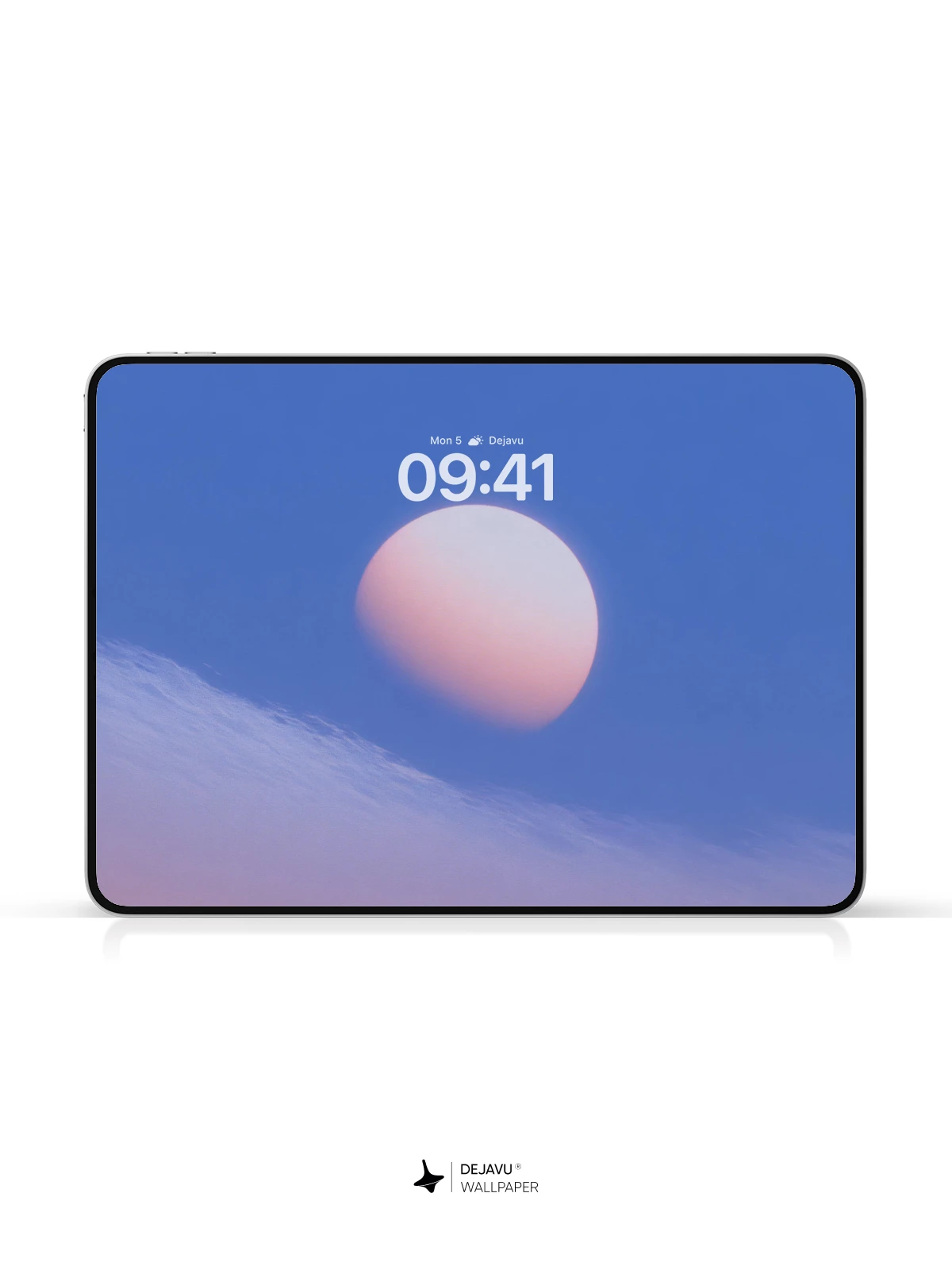 Pink Sky Moon Wallpaper 4K for iPhone Lock Screen