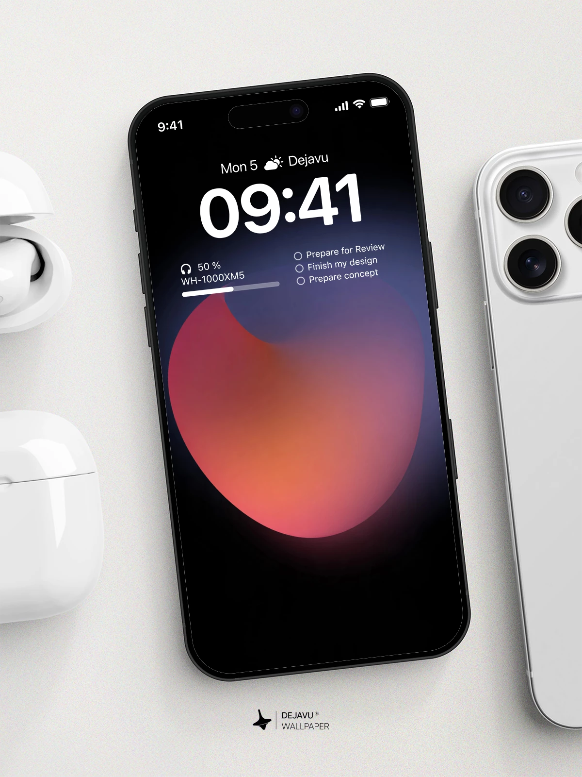 Abstract Gradient Wallpaper 4K for iPhone Lock Screen