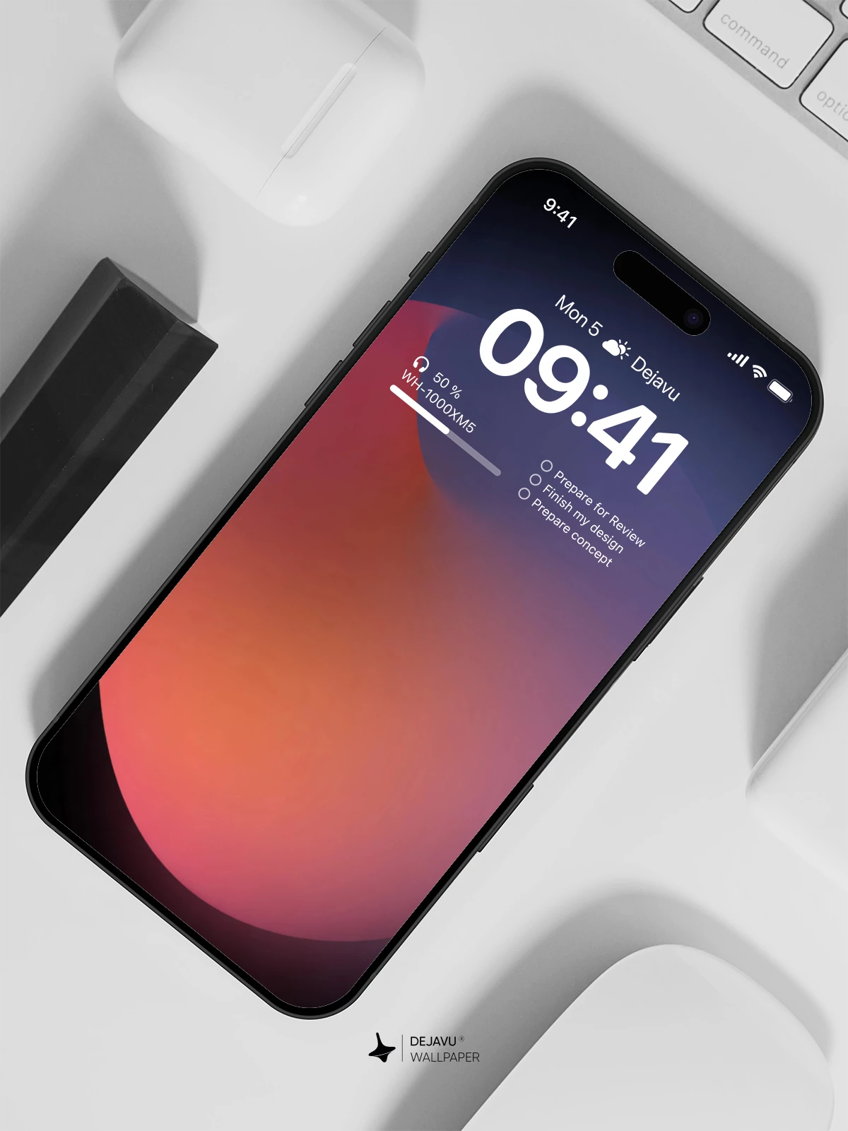 Abstract Gradient Wallpaper 4K for iPhone Lock Screen