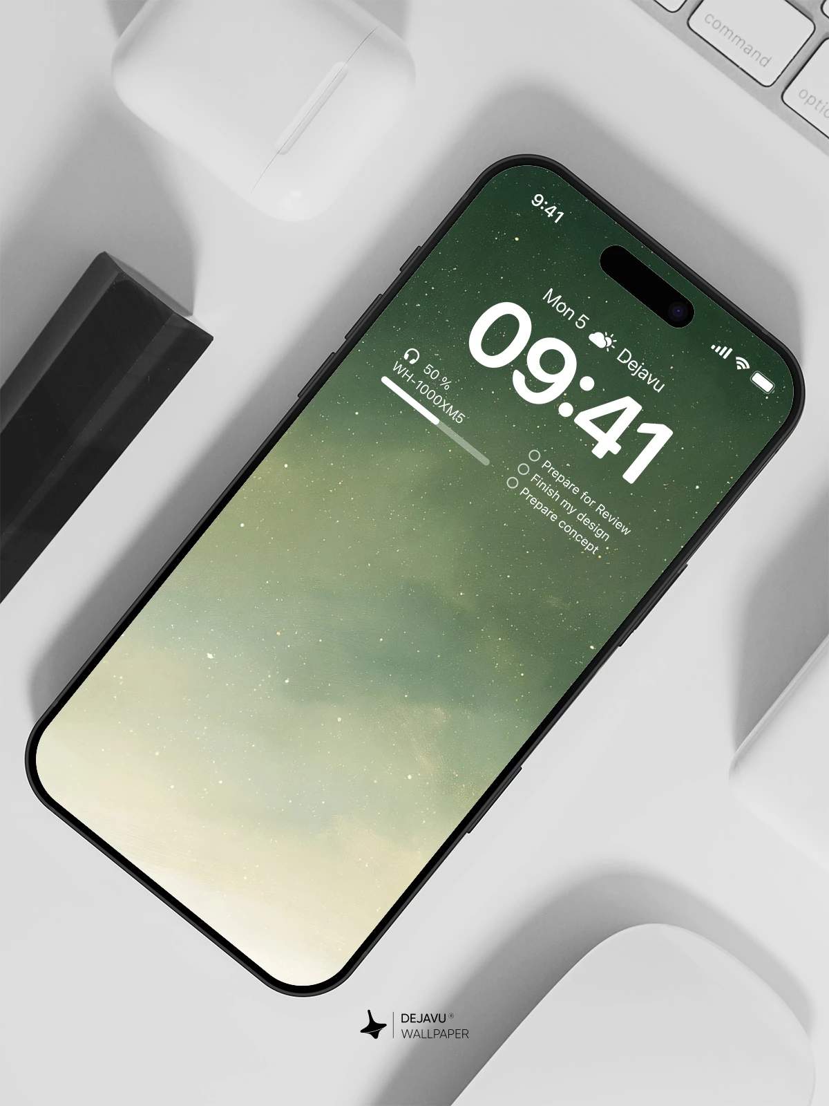 Starry Night Sky Gradient Wallpaper 4K for iPhone Lock Screen