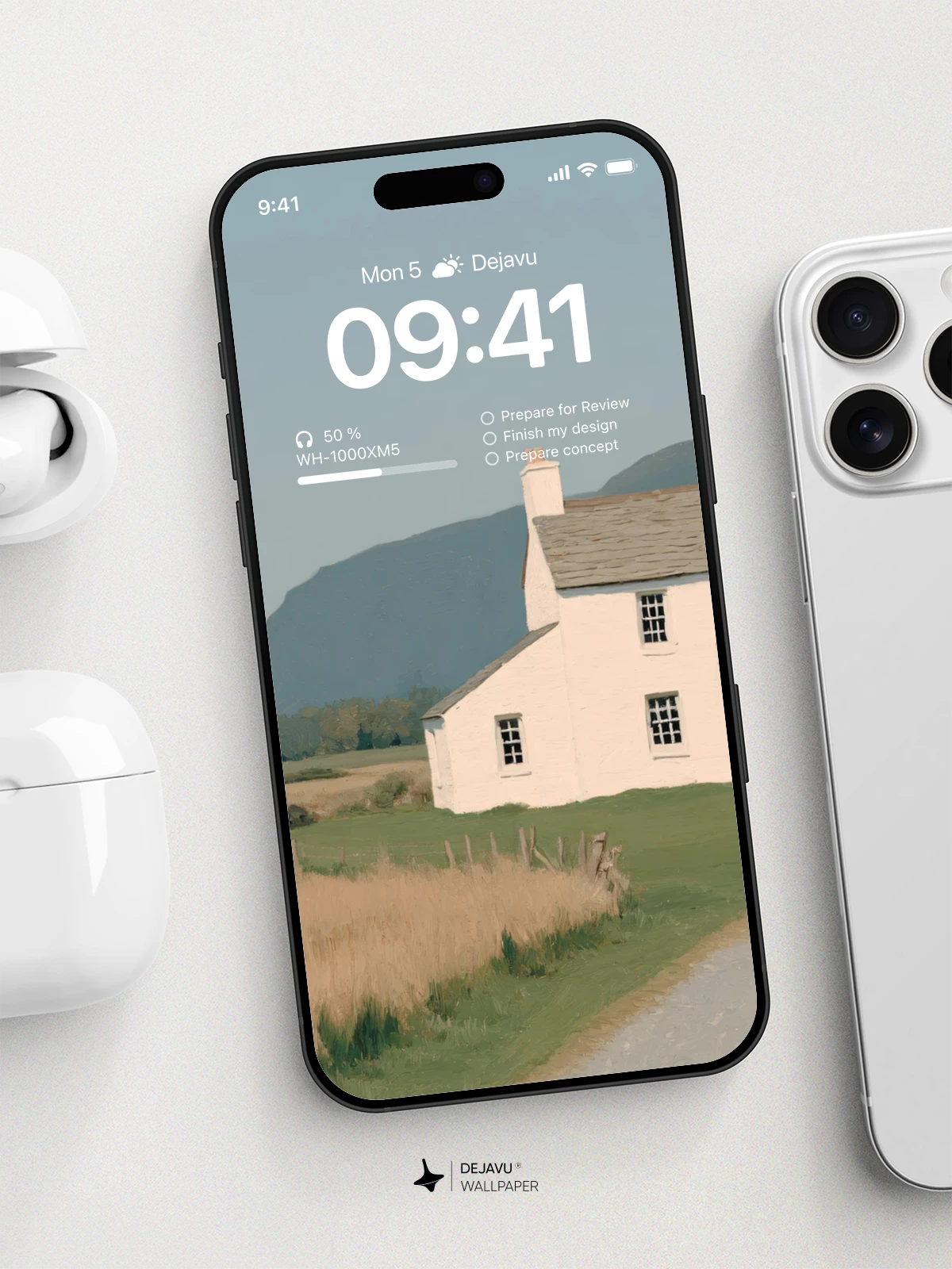 Countryside White House Wallpaper 4K for iPhone Lock Screen