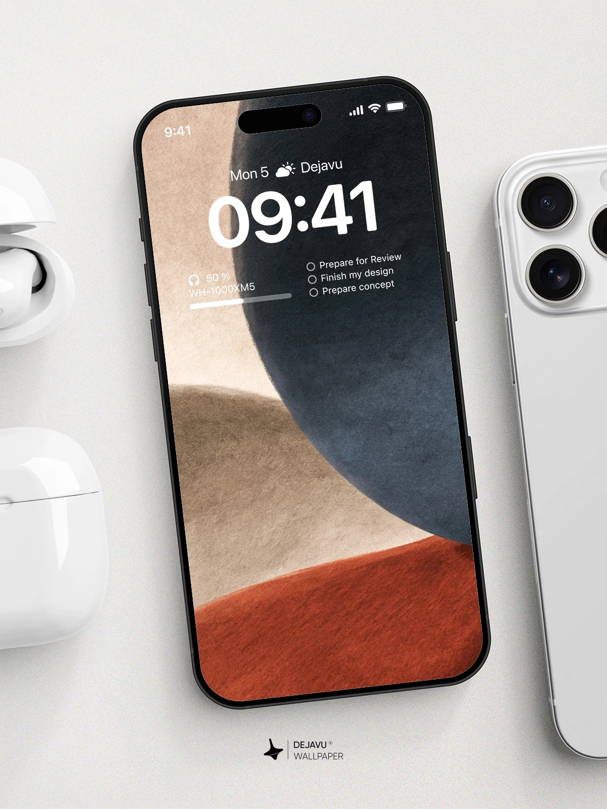 Abstract Geometric Shapes Wallpaper 4K for iPhone Lock Screen