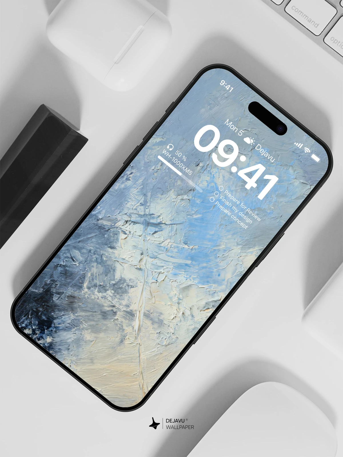 Abstract Blue Sky Wallpaper 4K for Mobile Background