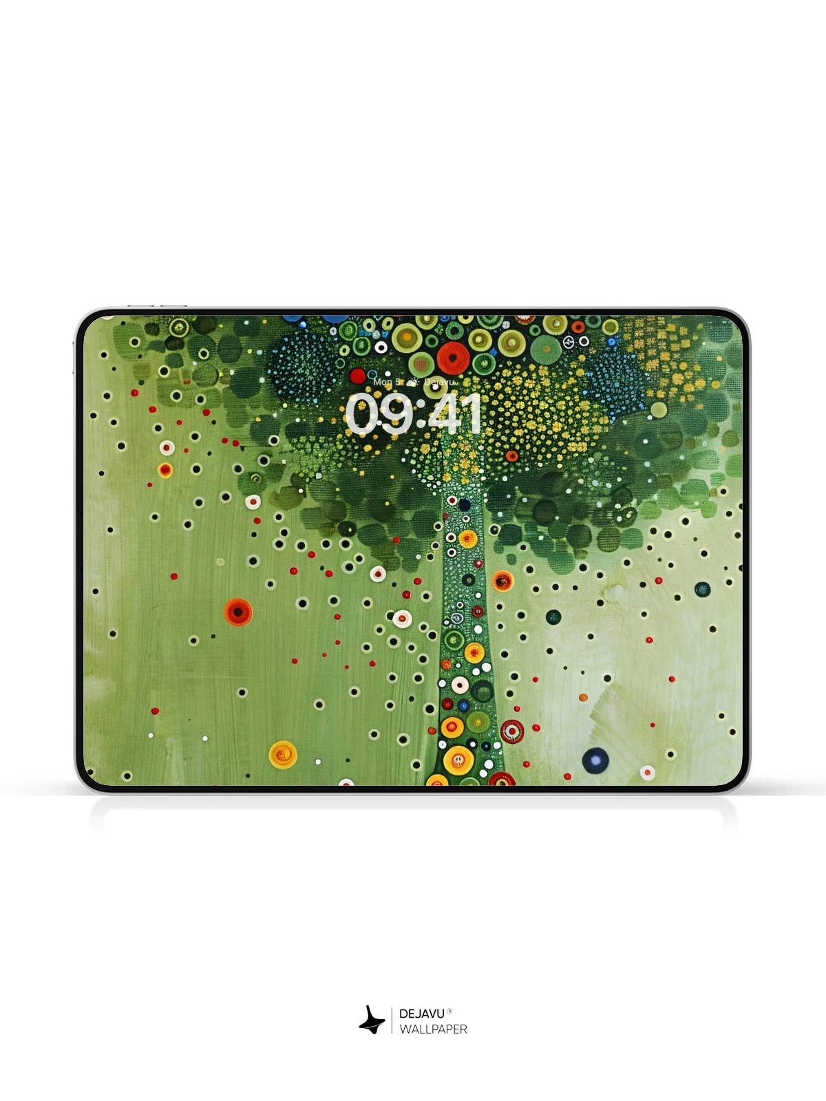 Colorful Dots Tree Wallpaper 4K for iPhone Lock Screen