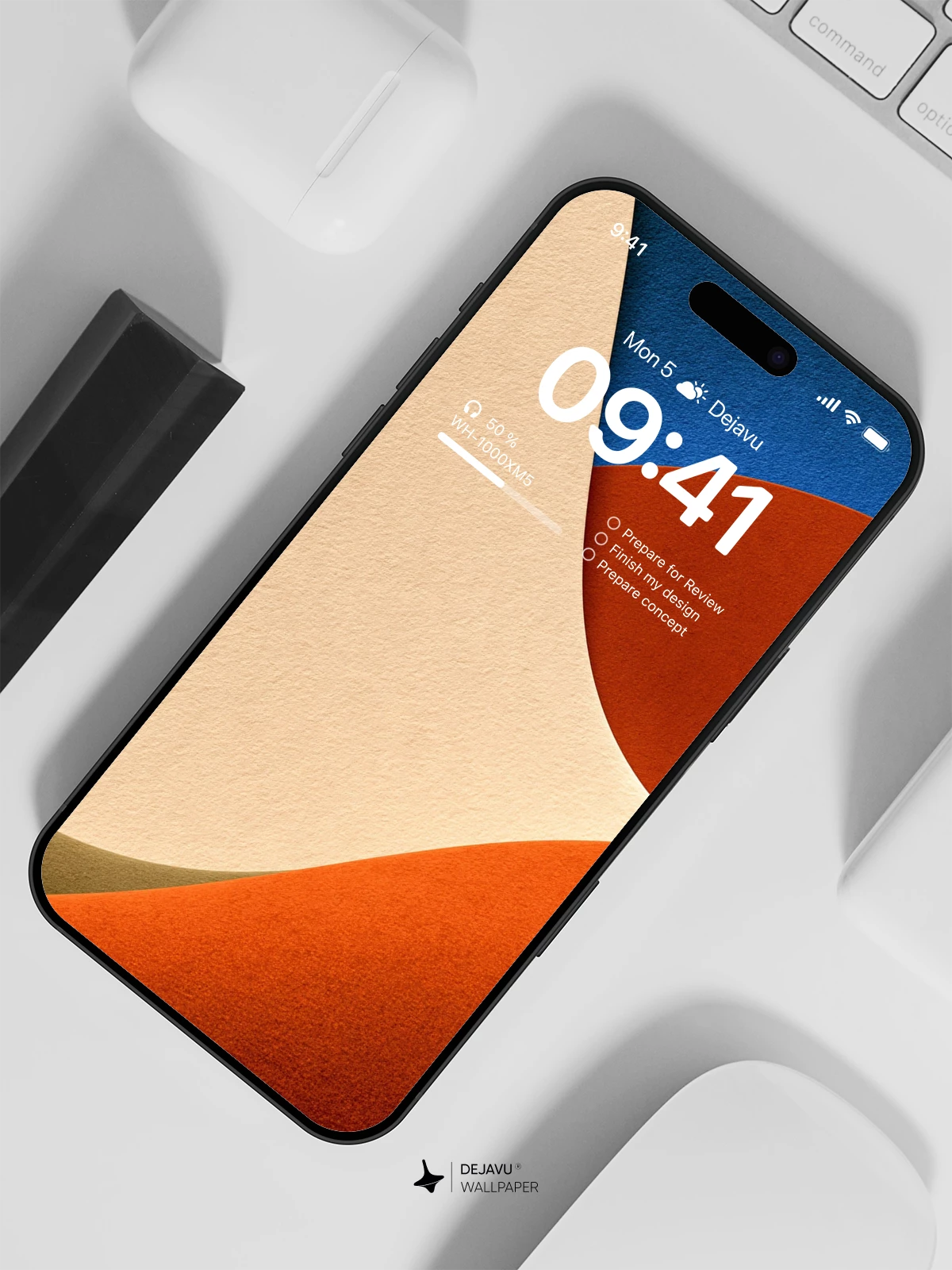 Abstract Color Waves Wallpaper 4K for iPhone Lock Screen
