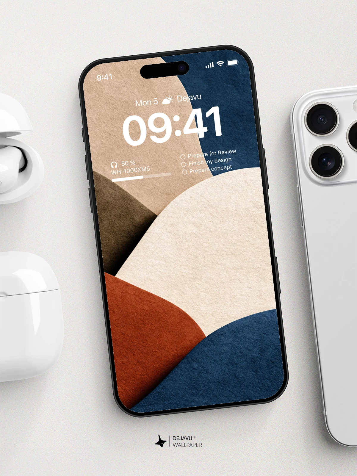 Abstract Color Blocks Wallpaper 4K for iPhone Lock Screen