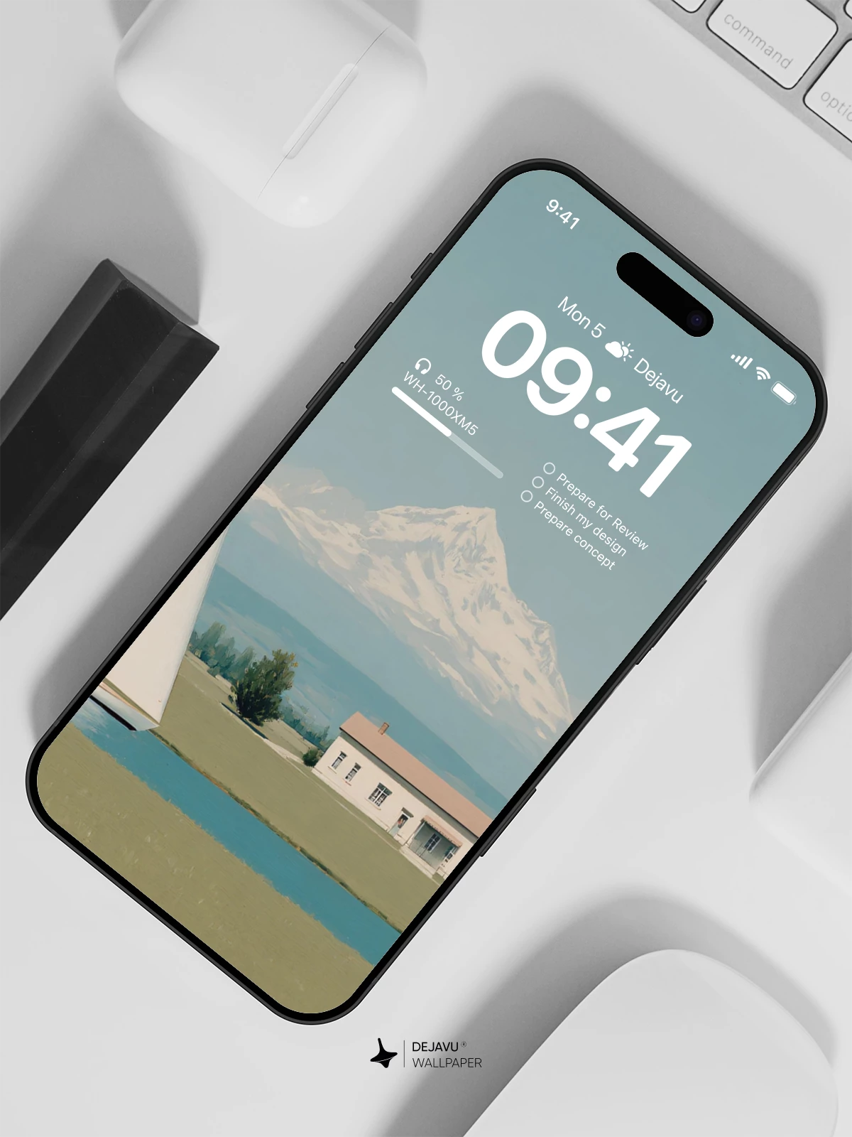 Sailboat Lake Mountain Wallpaper 4K for iPhone Lock Screen