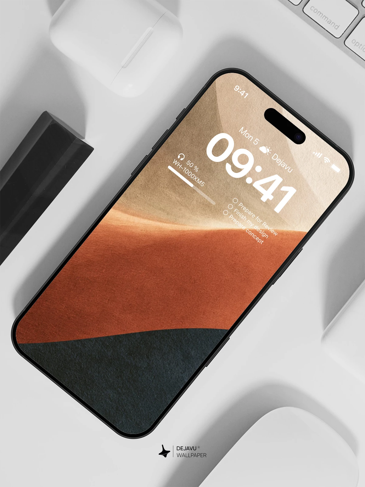 Abstract Color Waves Wallpaper 4K for iPhone Lock Screen
