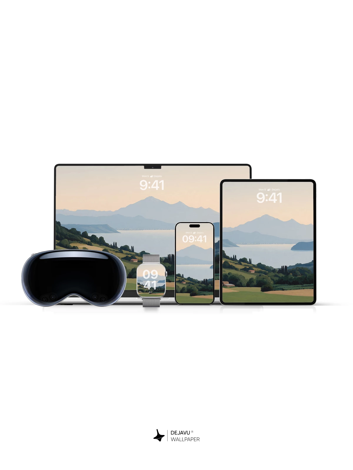 Mountain Lake Landscape Wallpaper 4K for iPhone Lock Screen