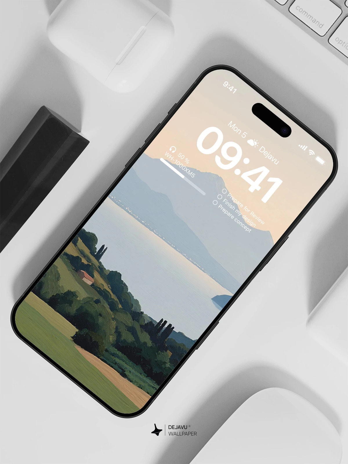 Mountain Lake Landscape Wallpaper 4K for iPhone Lock Screen