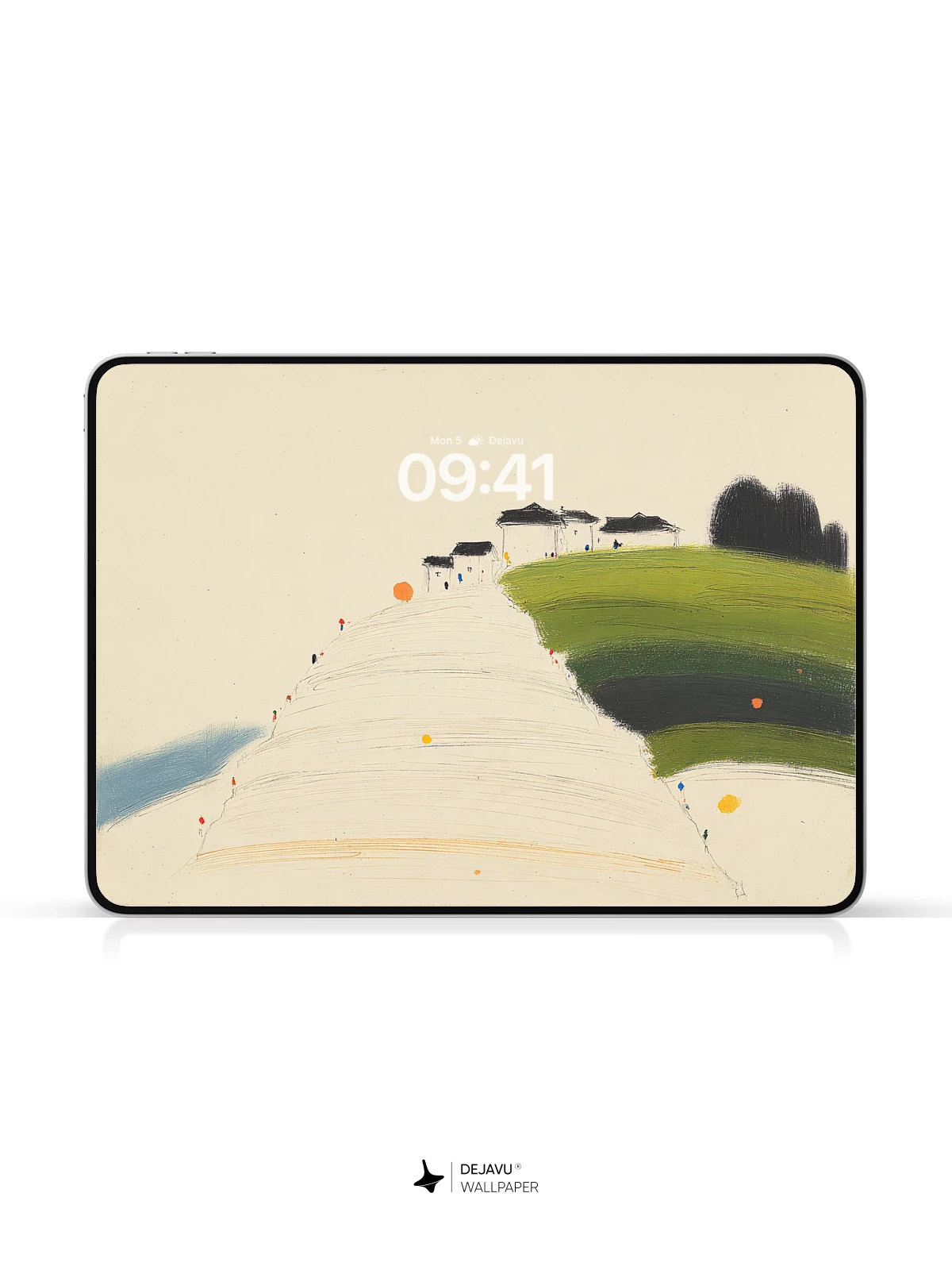 Minimalist Abstract Landscape Wallpaper 4K for iPhone Lock Screen