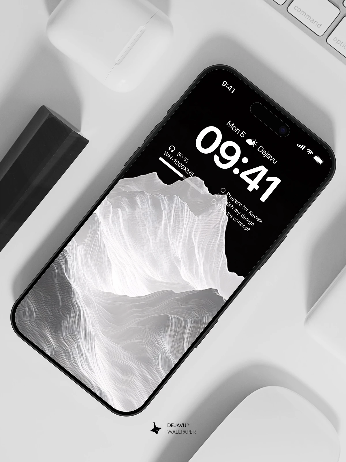 White Snow Mountain 4K Wallpaper for iPhone Lock Screen