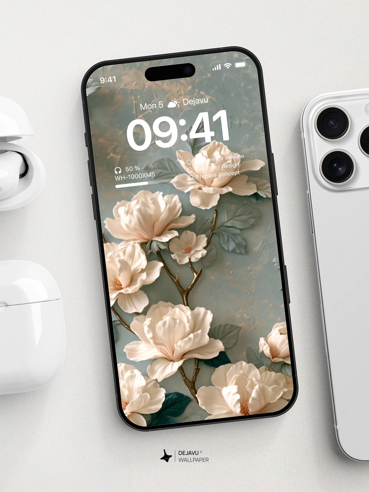3D Floral Wallpaper 4K for iPhone Lock Screen