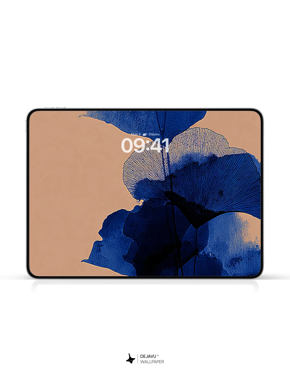 Blue Ginkgo Leaves Wallpaper 4K for iPhone Lock Screen
