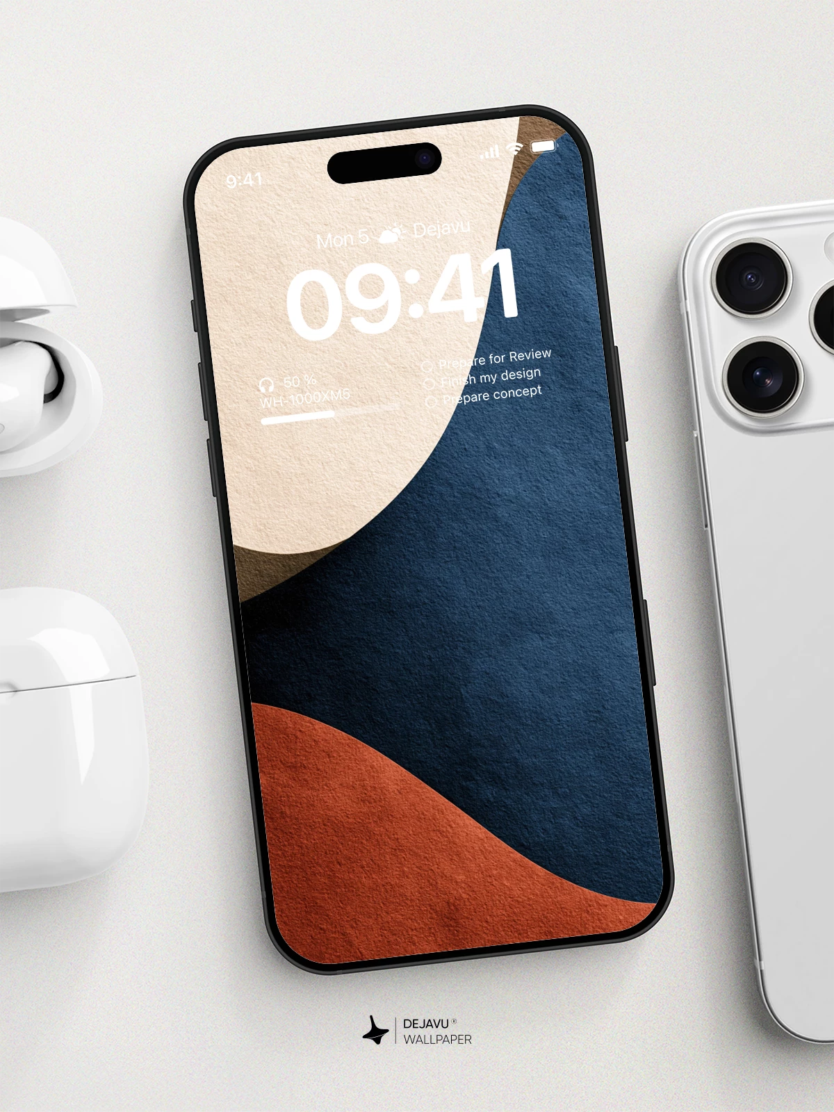 Abstract Color Block Wallpaper 4K for iPhone Lock Screen