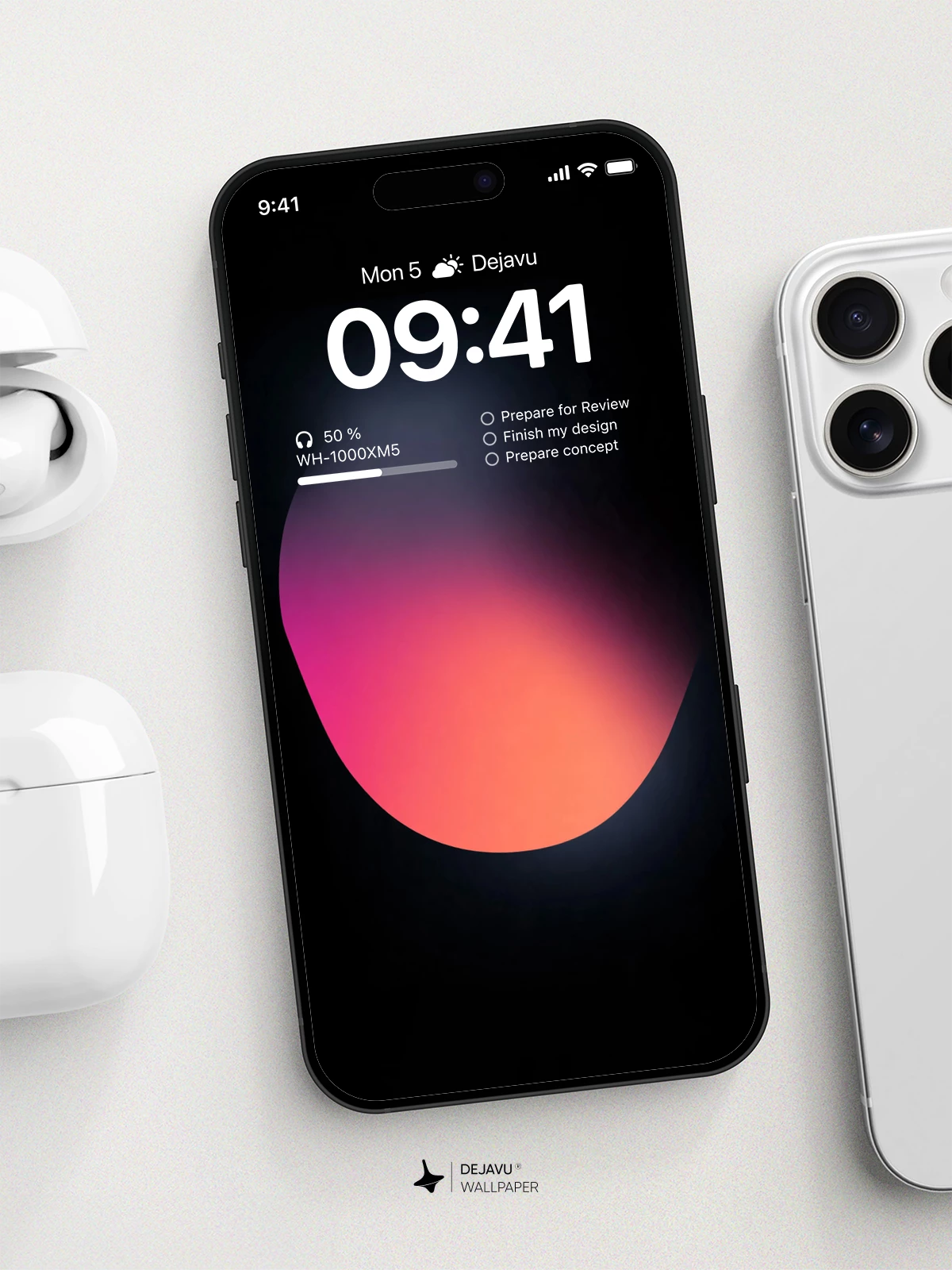 Minimal Gradient Wallpaper 4K for iPhone Lock Screen