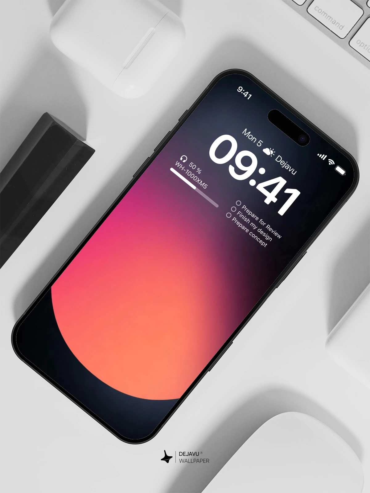 Minimal Gradient Wallpaper 4K for iPhone Lock Screen