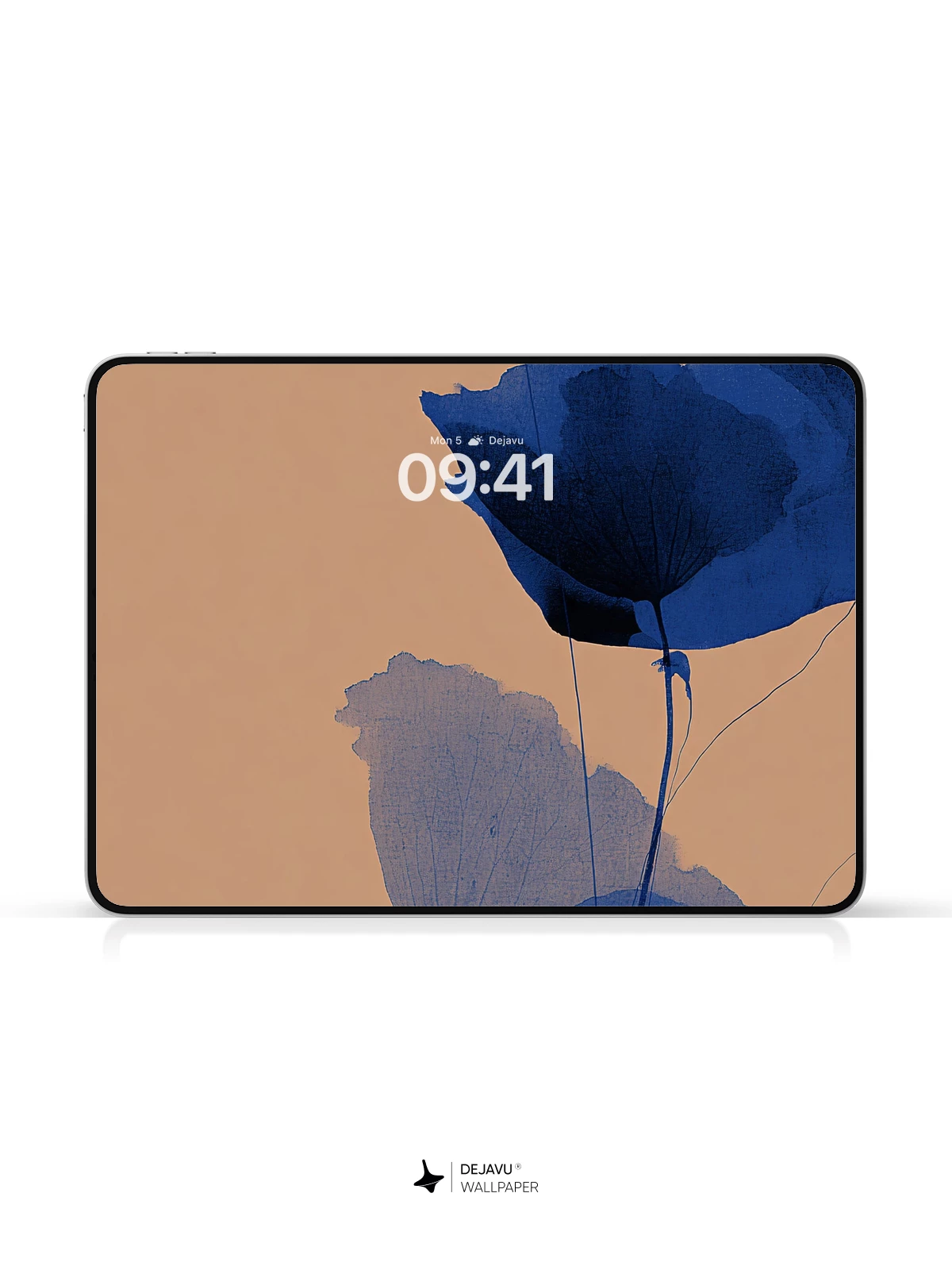 Blue Flower Minimalist Wallpaper 4K AMOLED Display Wallpaper