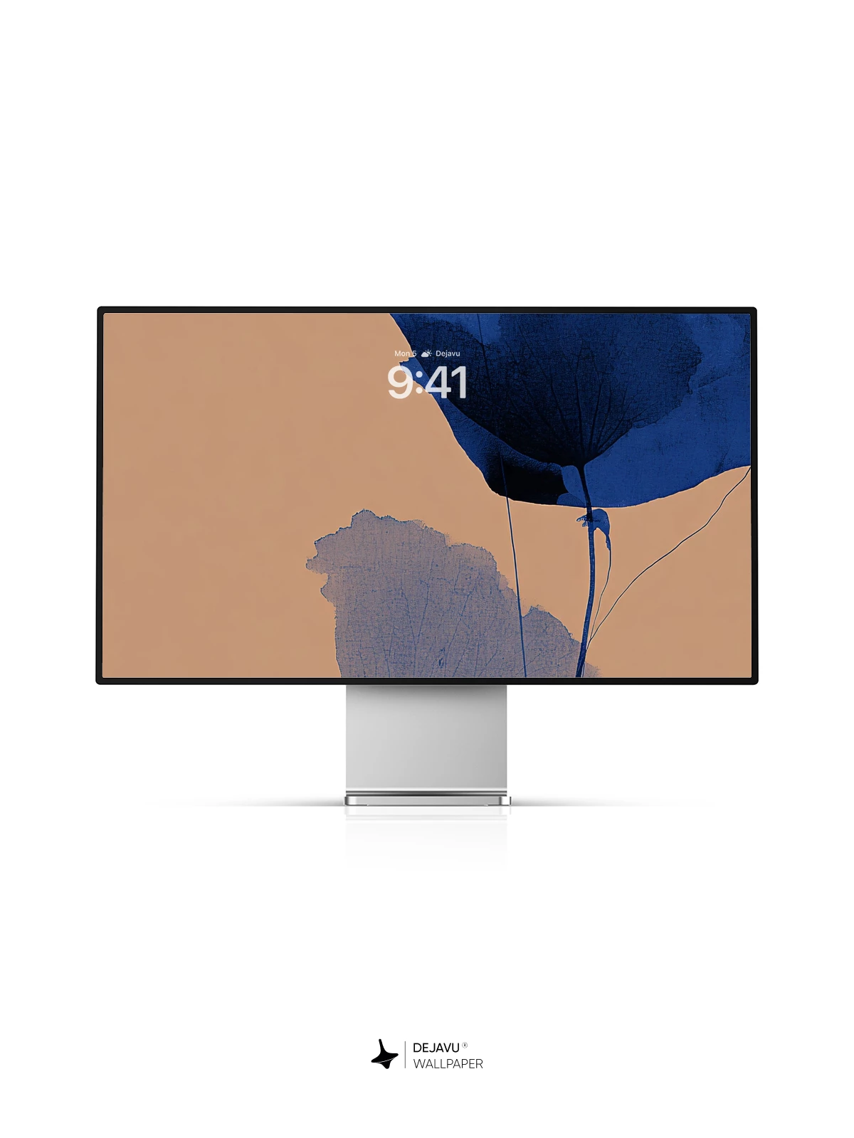 Blue Flower Minimalist Wallpaper 4K AMOLED Display Wallpaper