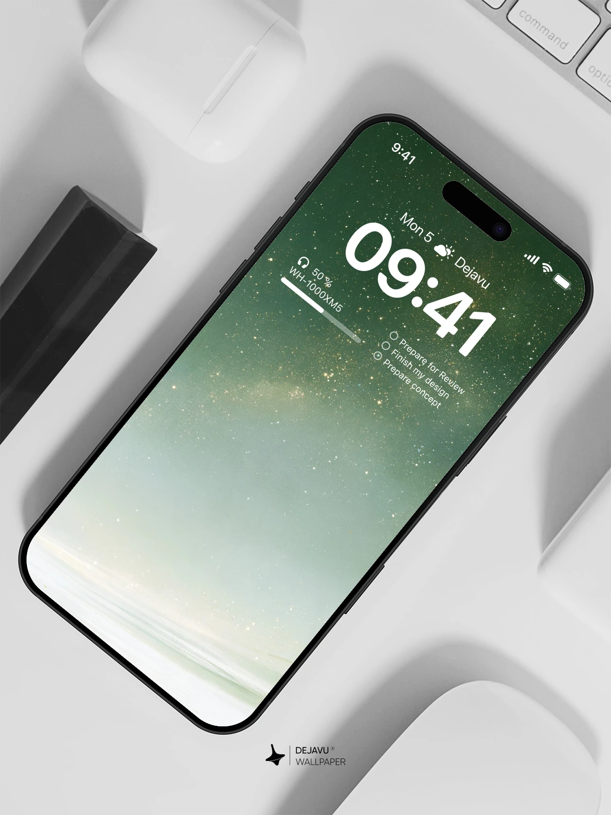 Aurora Night Sky Wallpaper 4K for iPhone Lock Screen
