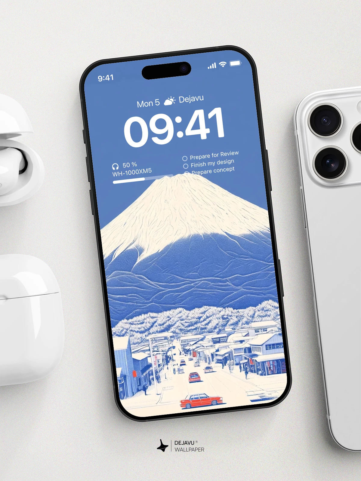 富士山雪景壁纸 4K for iPhone Lock Screen