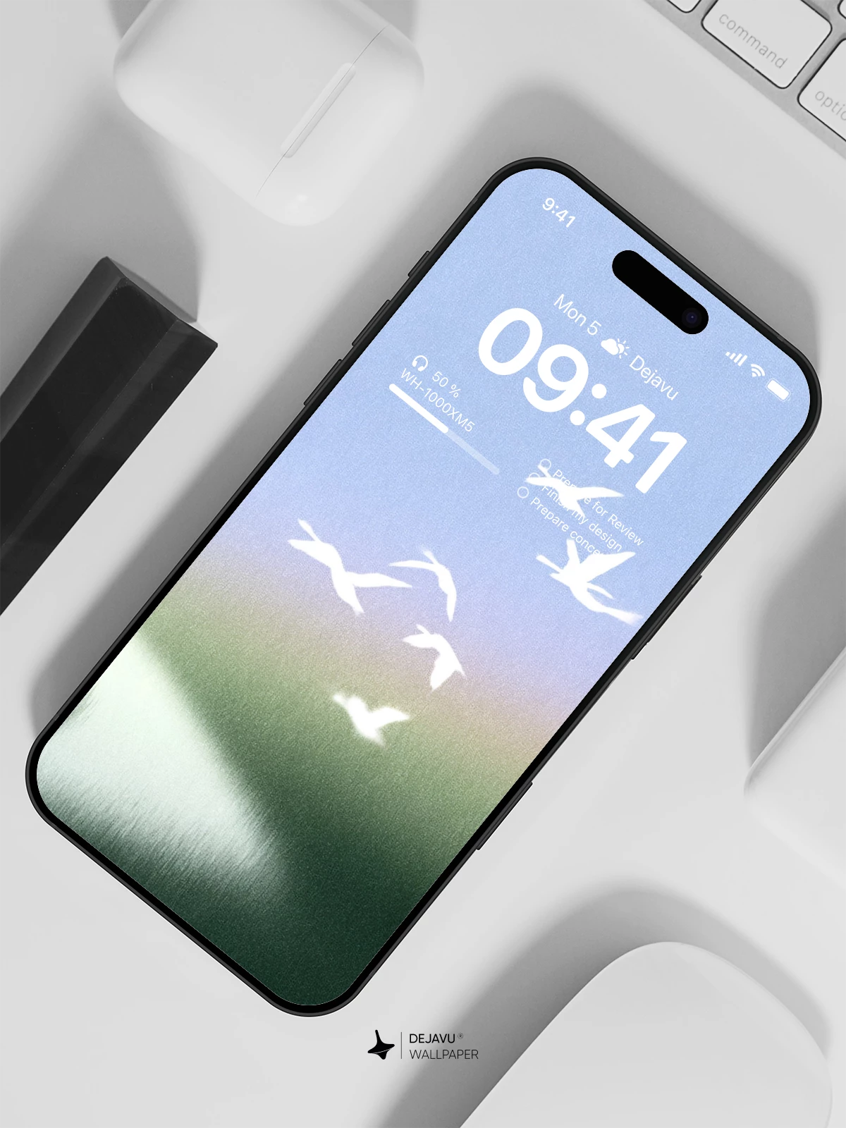 Minimalist Flying Birds Wallpaper 4K for iPhone Lock Screen