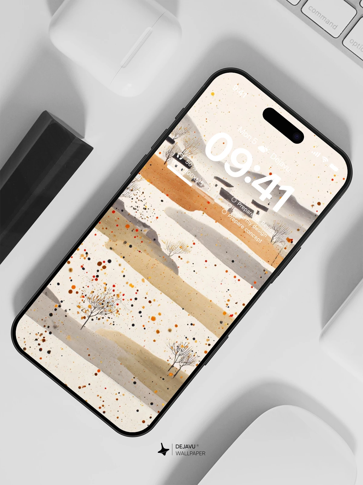 水墨山水画 Wallpaper 4K for iPhone Lock Screen