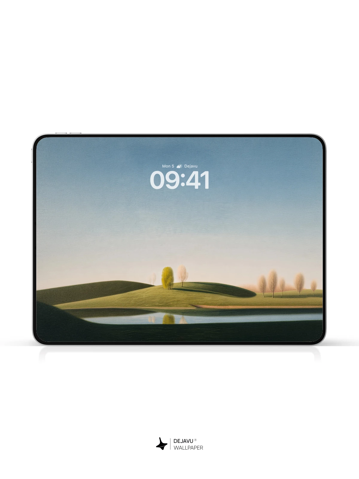 宁静山丘湖泊壁纸 4K 适用于iPhone锁屏