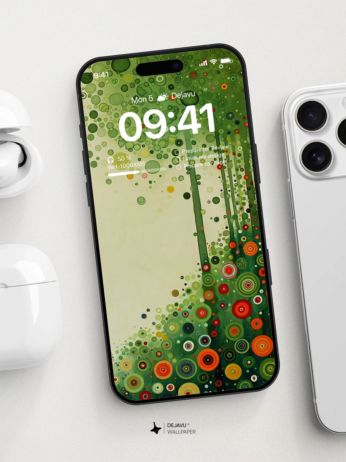 Green Abstract Wallpaper 4K for iPhone Lock Screen