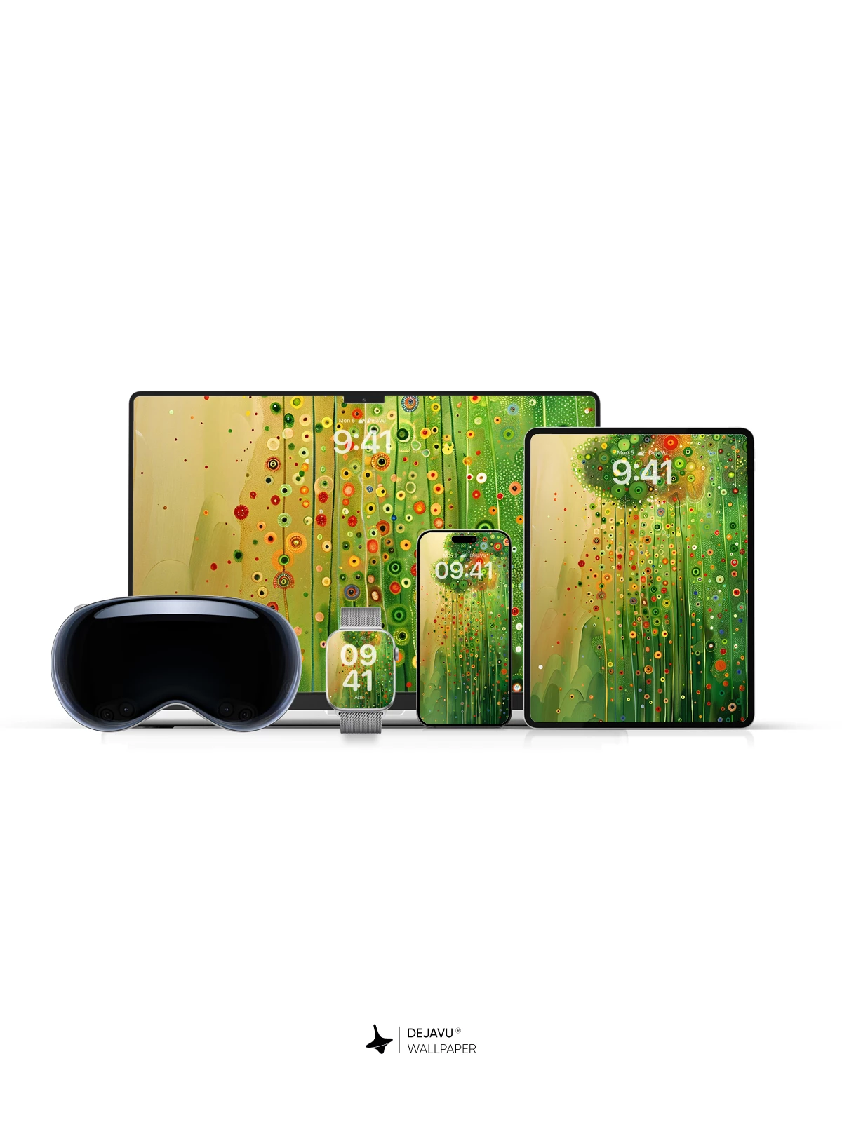 Abstract Green Art Wallpaper 4K for iPhone Lock Screen