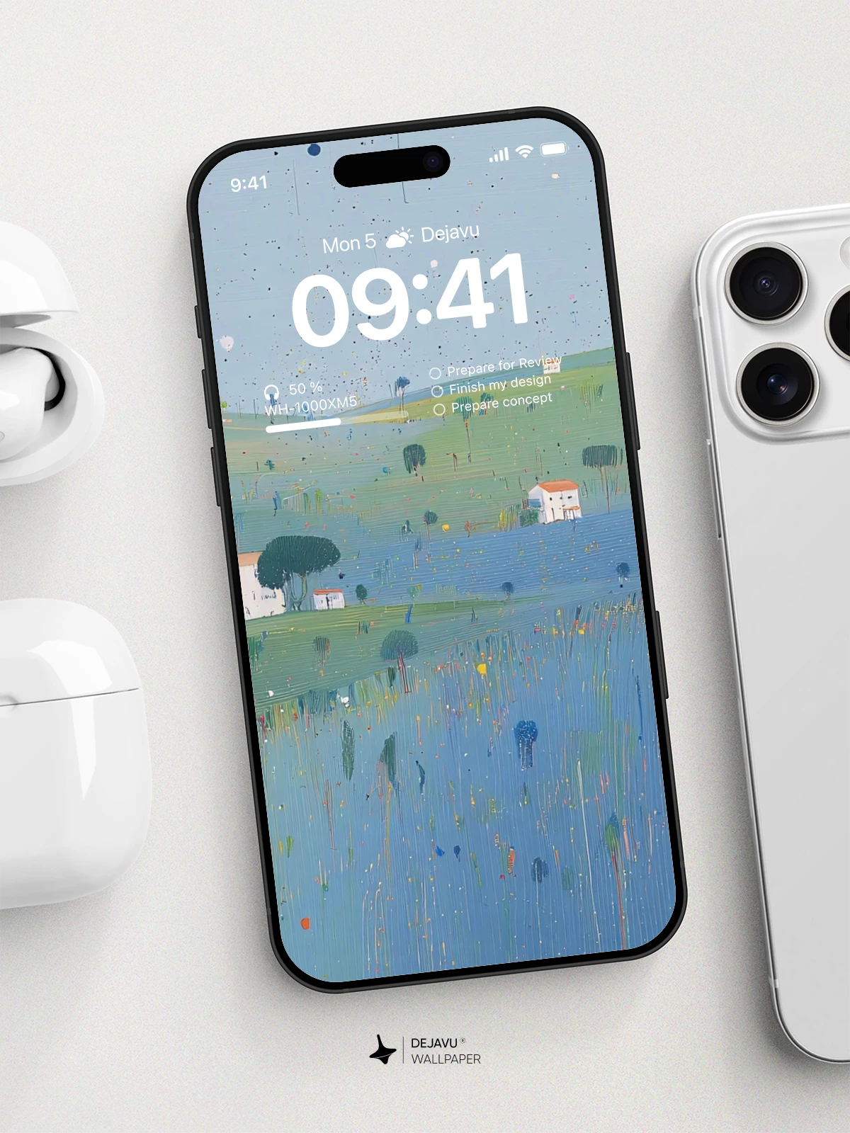 宁静田园风光壁纸 4K 用于iPhone锁屏
